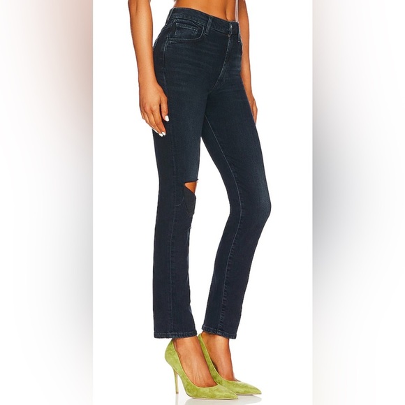 Revolve 7 For All Mankind Easy Slim Jeans Sunbeam Dark Wash - Picture 3 of 12